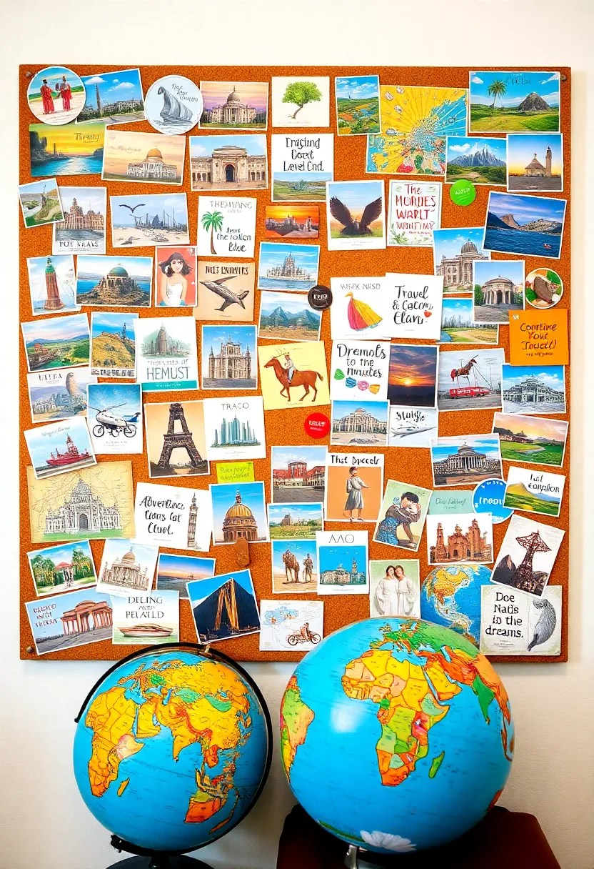 21 Vision Board Ideas That Will Transform Your Dreams into Reality (You Won't Believe #10!) - 5. Travel Goals Board