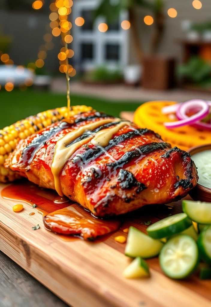 10 Grilled Date Night Recipes That Will Make Your Summer Even Sweeter (Fire Up the Grill!) - 2. BBQ Chicken with Honey Mustard Glaze