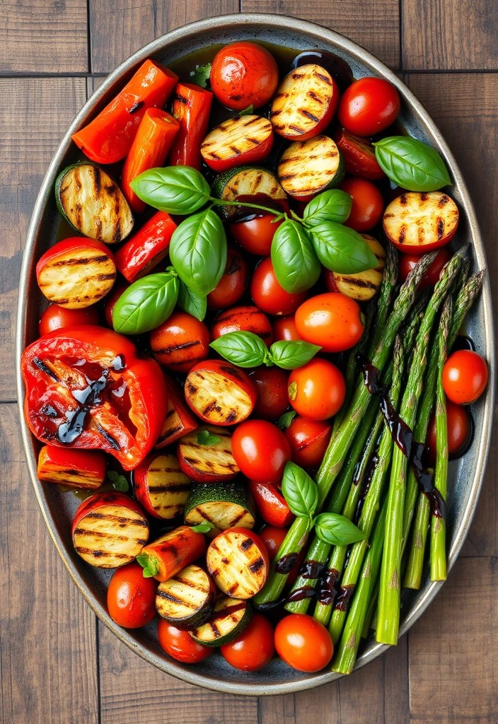 10 Grilled Date Night Recipes That Will Make Your Summer Even Sweeter (Fire Up the Grill!) - 3. Grilled Vegetable Medley with Balsamic Reduction