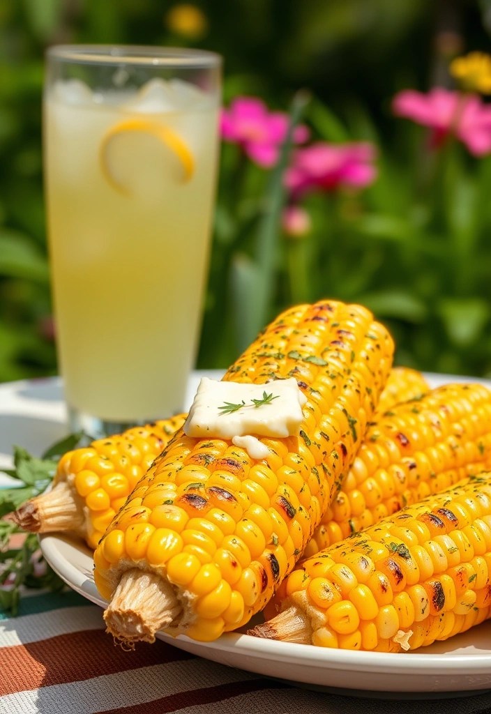 10 Grilled Date Night Recipes That Will Make Your Summer Even Sweeter (Fire Up the Grill!) - 9. Grilled Corn on the Cob with Herbed Butter