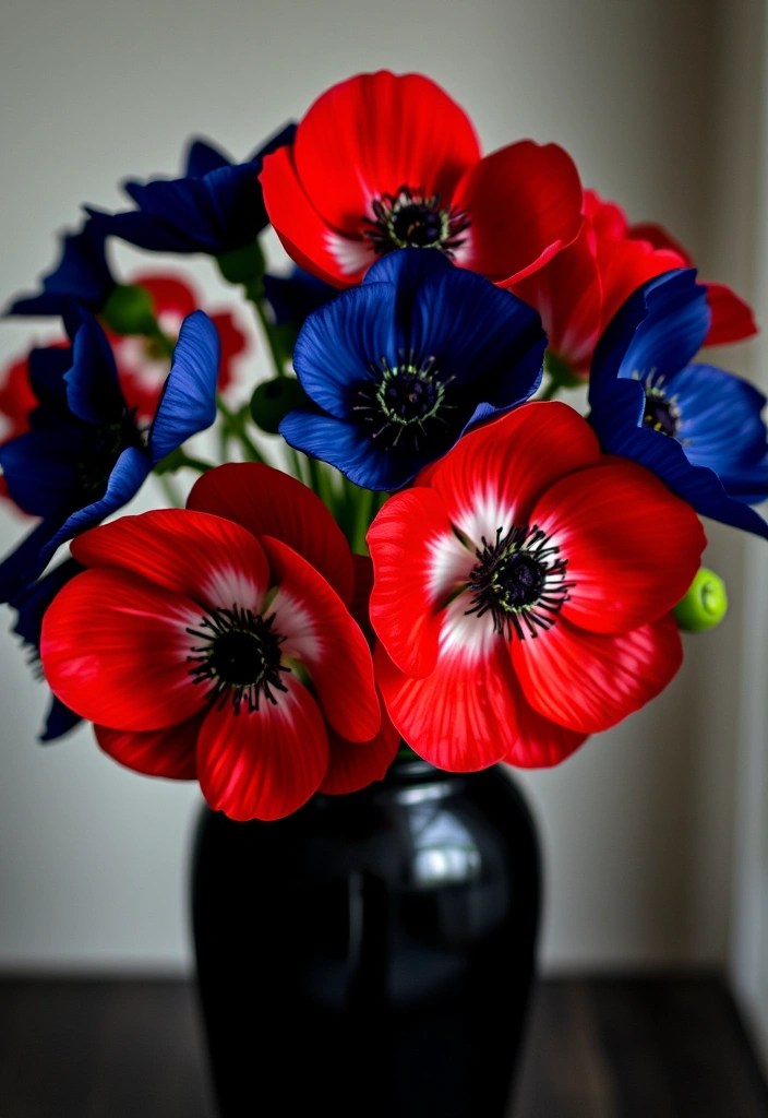 10 Stunning February Flowers That Will Brighten Up Your Winter Days! - 6. Anemones: Bold and Beautiful