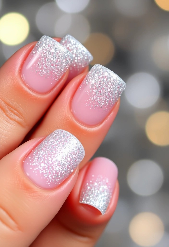 10 Stunning French Tip Nail Designs That Will Elevate Your Manicure Game! - 3. Glittery French Tips