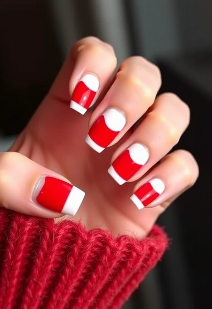10 Stunning French Tip Nail Designs That Will Elevate Your Manicure Game! - 9. Half-Moon French Tips