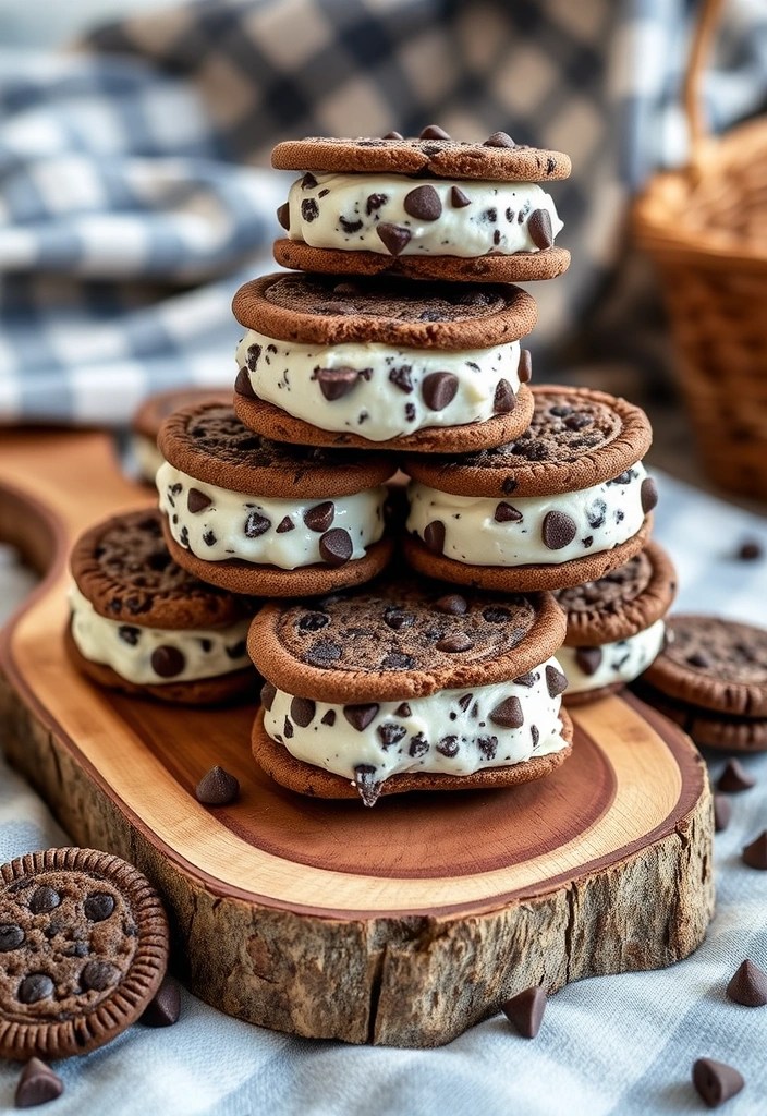 11 Sweet Date Night Desserts That Will Leave You Both Wanting More! - 7. Cookies and Cream Ice Cream Sandwiches