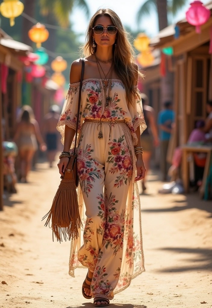 12 Dreamy Boho Spring Outfits That Will Steal the Show at Any Festival! - 2. Bohemian Jumpsuit