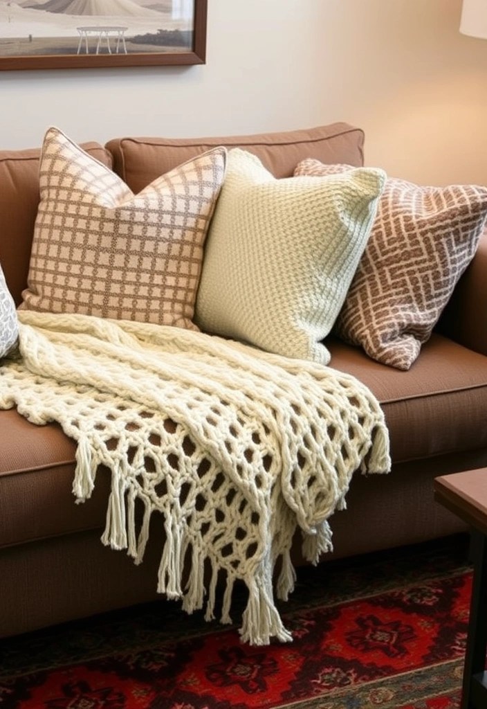 12 February Aesthetic Decor Ideas That’ll Make Your Home Feel Extra Cozy! - 1. Layered Textiles