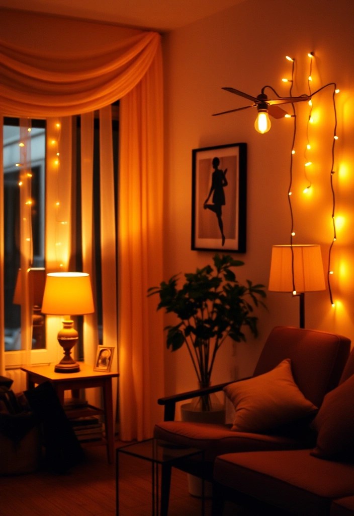 12 February Aesthetic Decor Ideas That’ll Make Your Home Feel Extra Cozy! - 7. Soft Lighting Fixtures