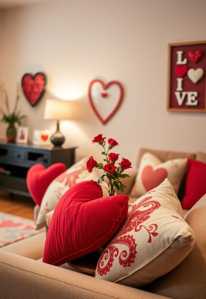 12 February Aesthetic Decor Ideas That’ll Make Your Home Feel Extra Cozy! - 8. Heartfelt Accents