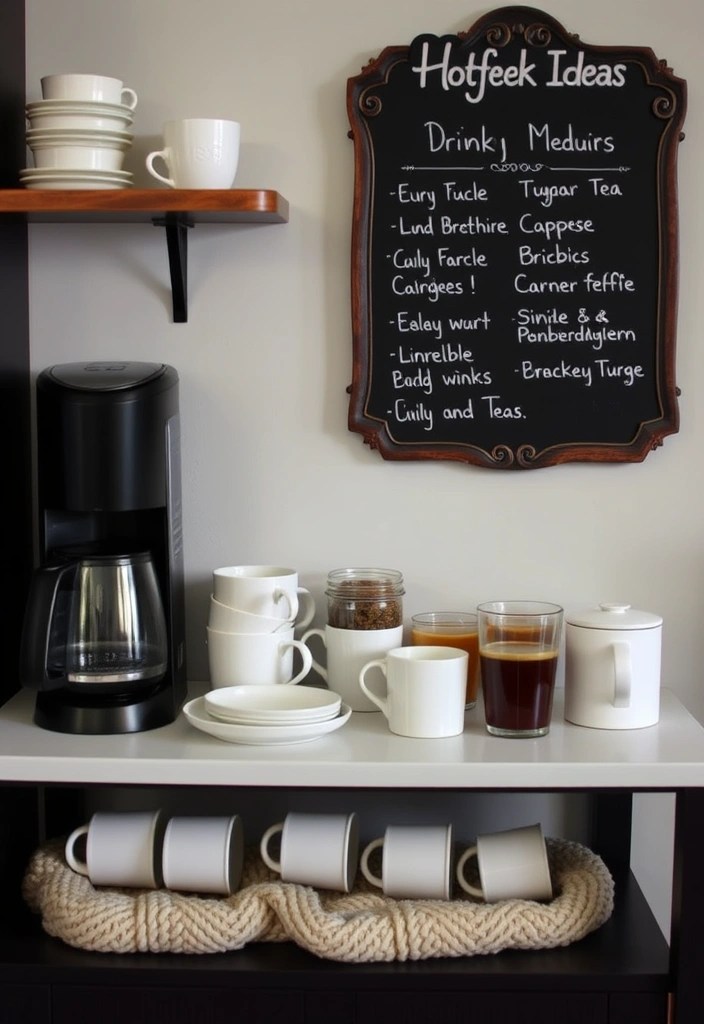12 February Aesthetic Decor Ideas That’ll Make Your Home Feel Extra Cozy! - 9. Hot Beverage Station