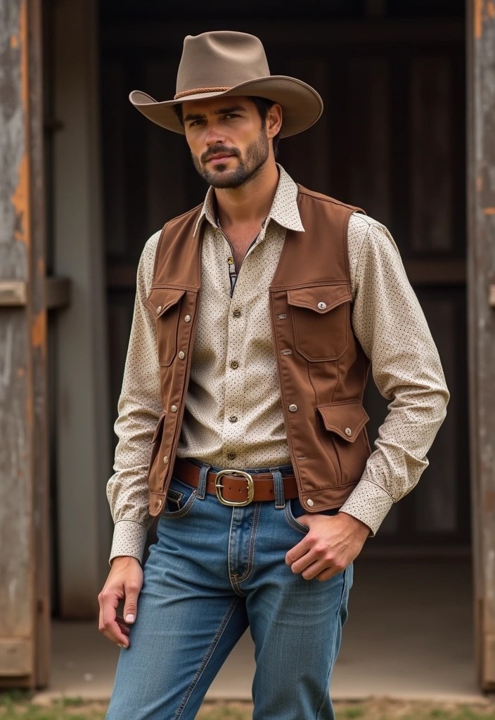 12 Men's Rodeo Outfits That Shout Style and Confidence (Find Your Favorite in #9!) - 6. Vintage Vibes