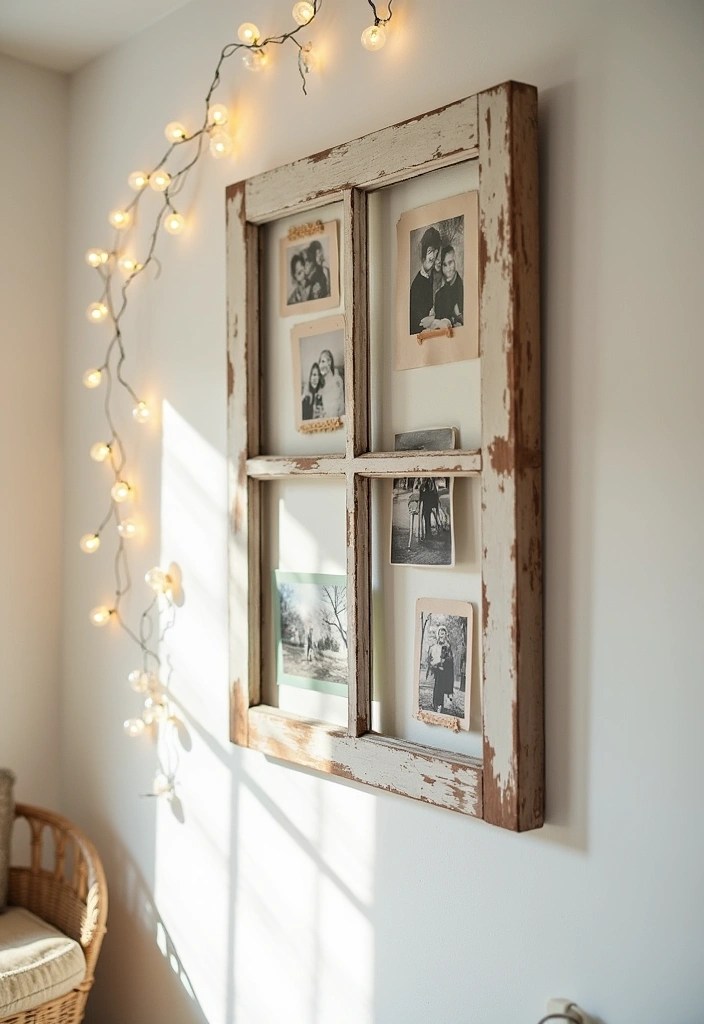 12 Stunning DIY Wall Art Ideas That Will Transform Your Space (You Won't Believe #5!) - 12. Vintage Window Frame Art