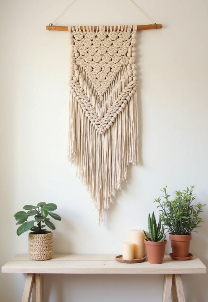 12 Stunning DIY Wall Art Ideas That Will Transform Your Space (You Won't Believe #5!) - 8. DIY Macrame Wall Art