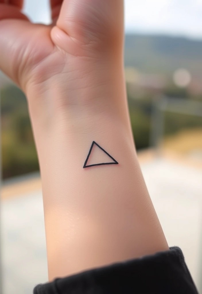 12 Stunning Minimalist Tattoo Ideas That'll Make You Rethink Simplicity! - 1. Tiny Geometric Shapes