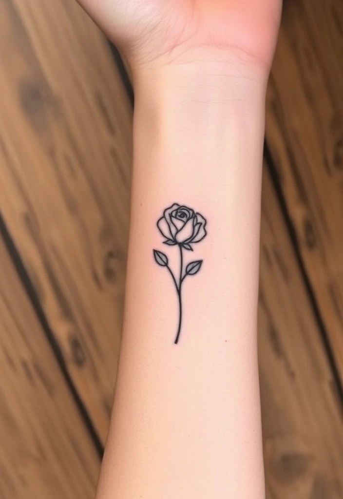 12 Stunning Minimalist Tattoo Ideas That'll Make You Rethink Simplicity! - 2. Minimalist Floral Designs