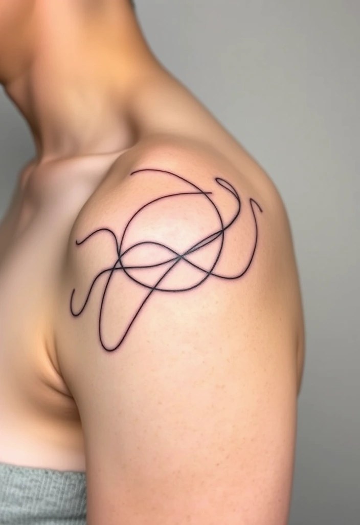 12 Stunning Minimalist Tattoo Ideas That'll Make You Rethink Simplicity! - 3. Abstract Lines