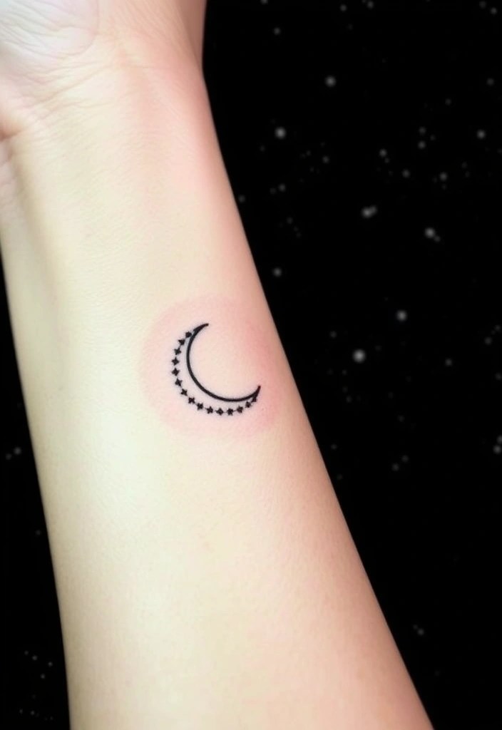 12 Stunning Minimalist Tattoo Ideas That'll Make You Rethink Simplicity! - 8. Minimalist Celestial Bodies