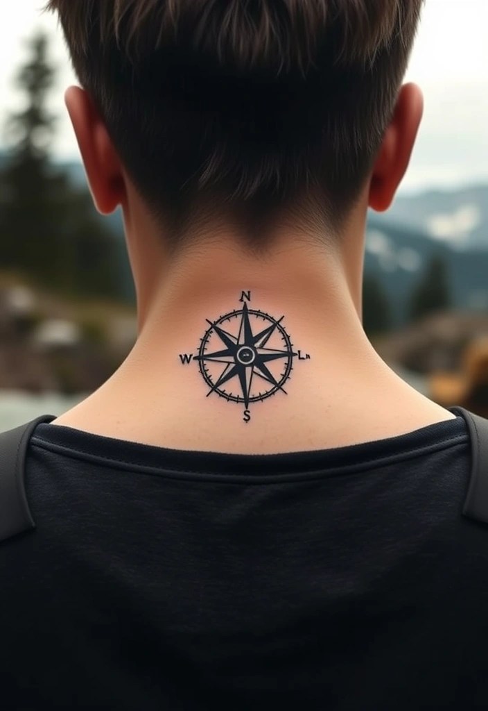 12 Stunning Minimalist Tattoo Ideas That'll Make You Rethink Simplicity! - 9. Minimalist Compass