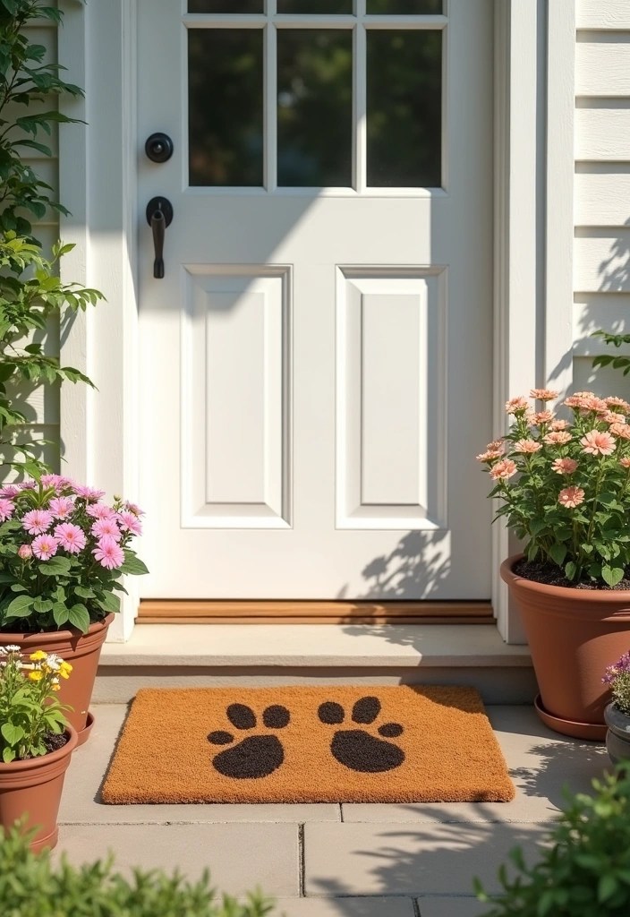 13 Adorable Easter Decorations for Your Front Door That Will Delight Everyone! - 6. Bunny Feet Door Mat