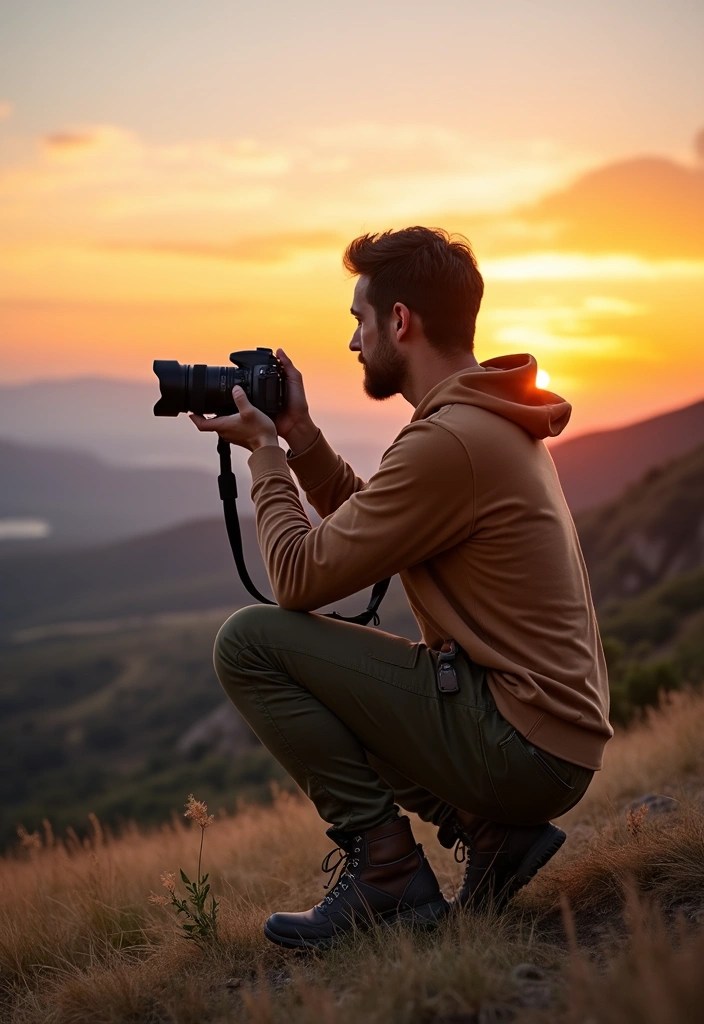 13 Rugged Mens Outdoor Outfits for Your Summer Escapades (Perfect for #7!) - 12. Nature Photography Outfit