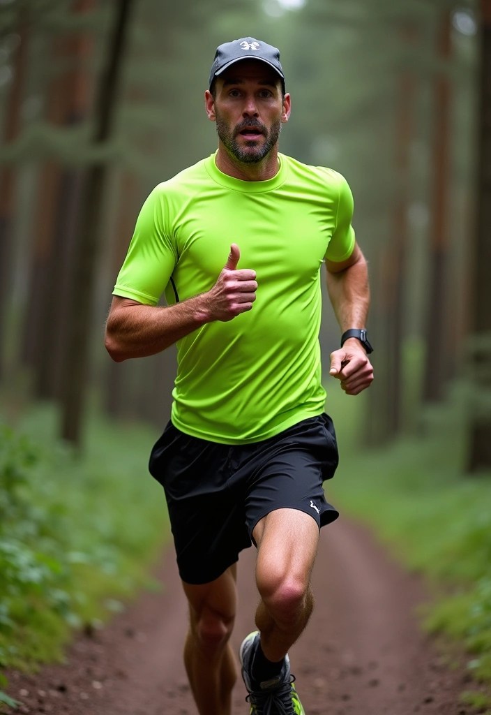 13 Rugged Mens Outdoor Outfits for Your Summer Escapades (Perfect for #7!) - 6. Trail Running Set-Up