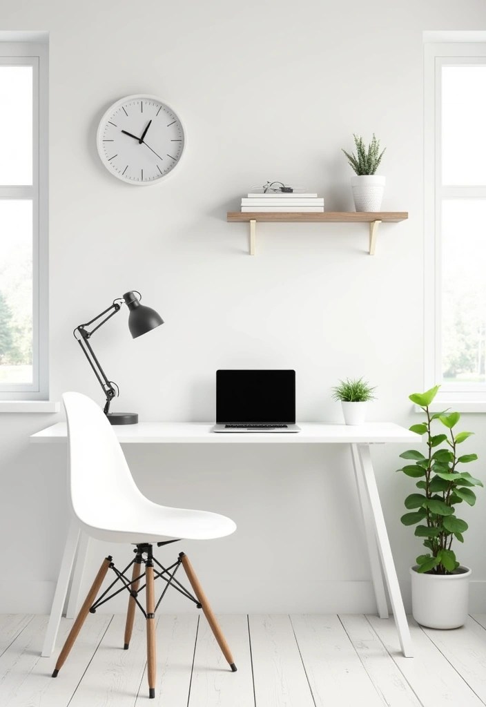 13 WFH Office Setups That'll Skyrocket Your Productivity (and Impress Your Zoom Buddies!) - 1. Minimalist Marvel