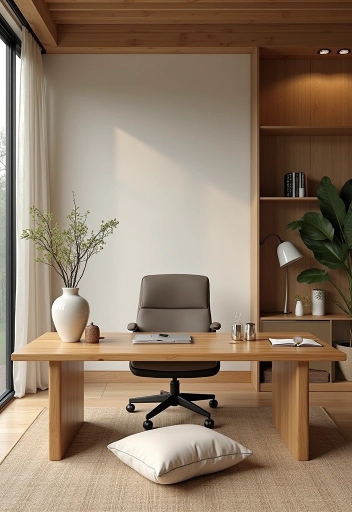 13 WFH Office Setups That'll Skyrocket Your Productivity (and Impress Your Zoom Buddies!) - 11. Zen Workspace