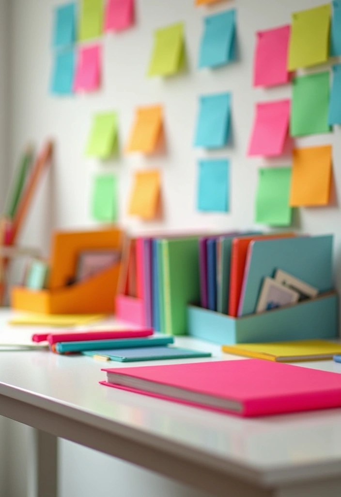 13 WFH Office Setups That'll Skyrocket Your Productivity (and Impress Your Zoom Buddies!) - 7. Color-Coded Organization