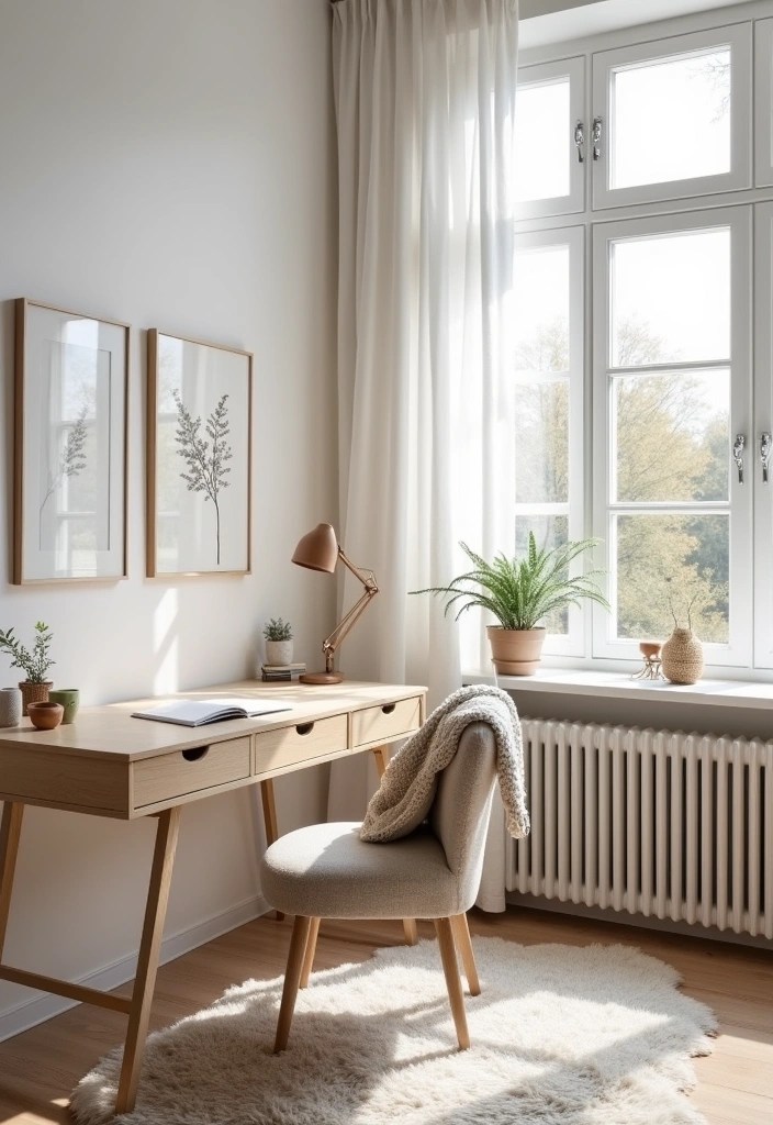 13 WFH Office Setups That'll Skyrocket Your Productivity (and Impress Your Zoom Buddies!) - 8. Scandinavian Serenity
