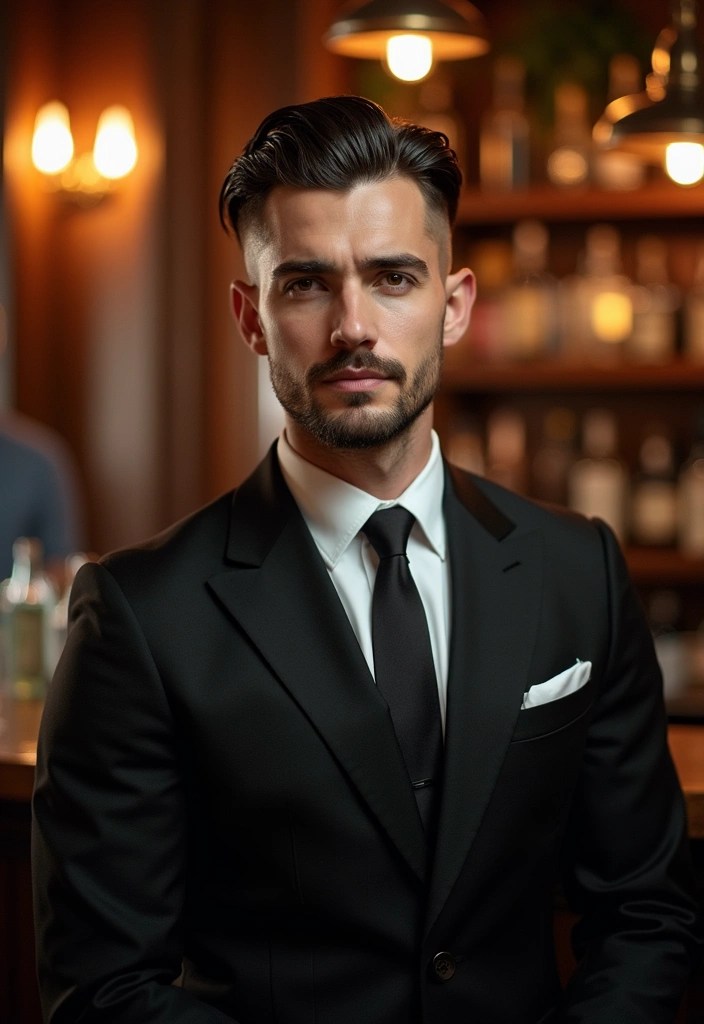 14 Creative Short Hairstyles for Men That Will Make You Stand Out! - 12. The Slicked Back Undercut