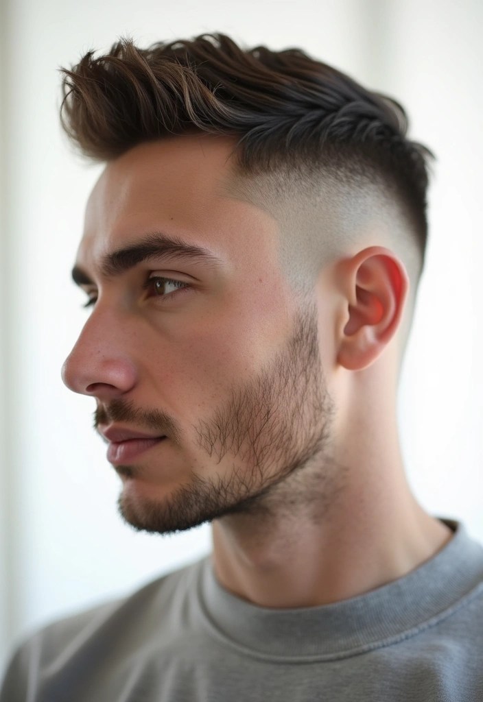 14 Creative Short Hairstyles for Men That Will Make You Stand Out! - 4. The Crew Cut with a Twist