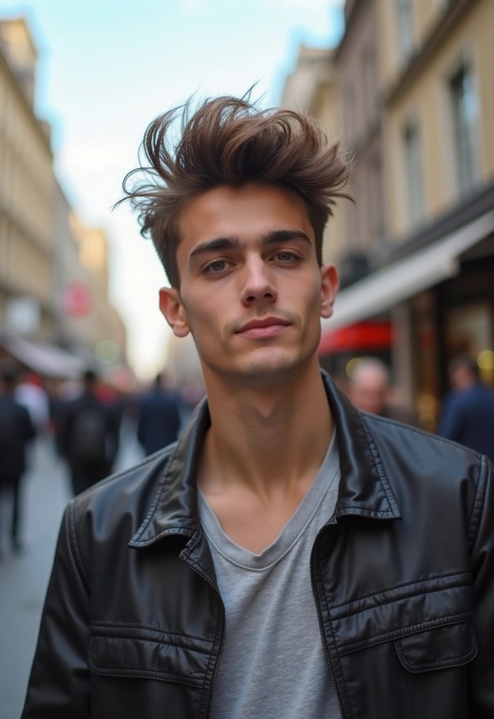 14 Creative Short Hairstyles for Men That Will Make You Stand Out! - 6. The Messy Quiff