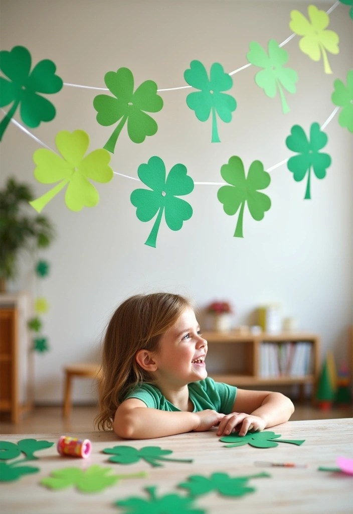 14 Fun St. Patrick's Day Crafts for Kids That Will Keep Them Entertained All Day! - 13. St. Patrick's Day Garland