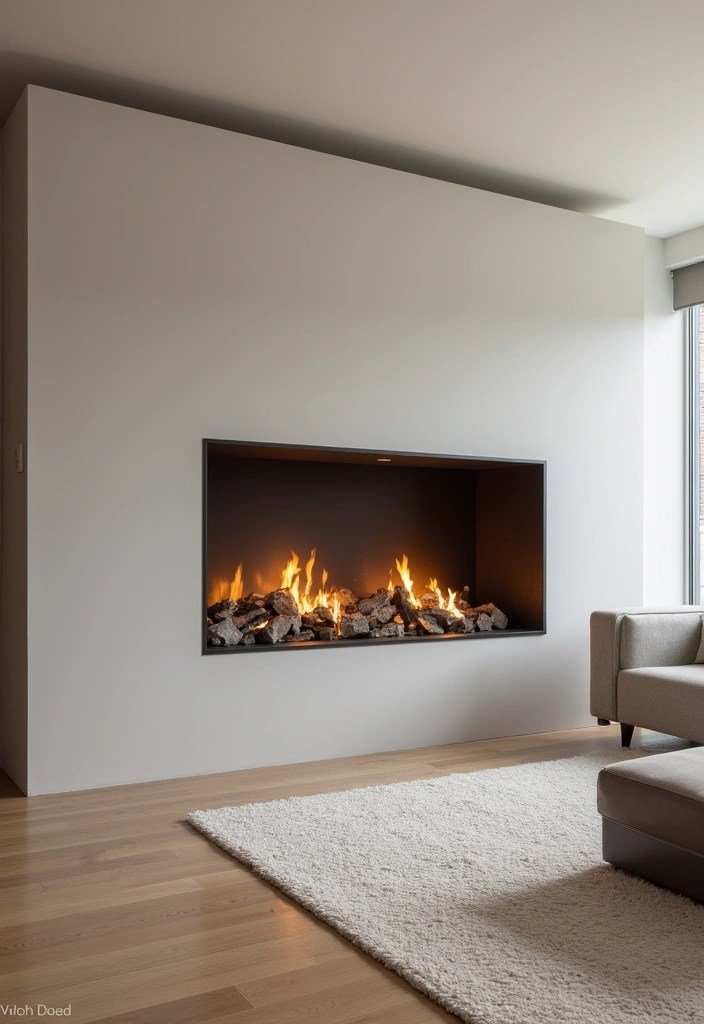 14 Genius Fireplace Layouts That Will Make Your Living Room the Coziest Spot! - 10. The Inset Illumination