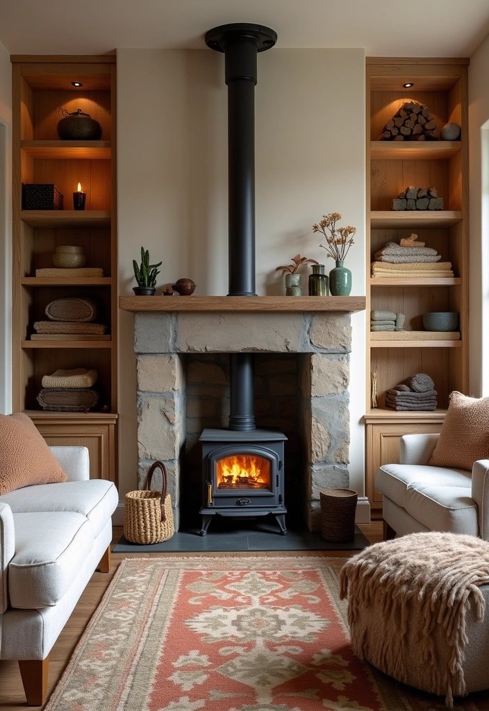 14 Genius Fireplace Layouts That Will Make Your Living Room the Coziest Spot! - 13. Functional Fireplaces