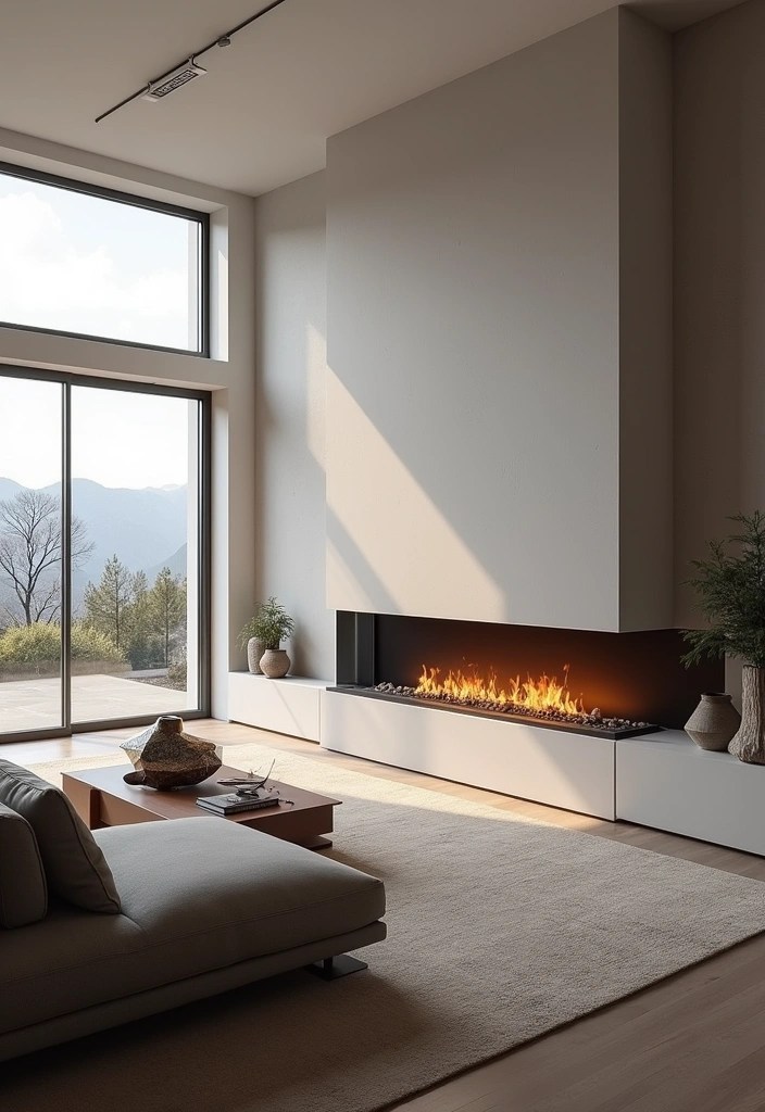 14 Genius Fireplace Layouts That Will Make Your Living Room the Coziest Spot! - 2. The Linear Look