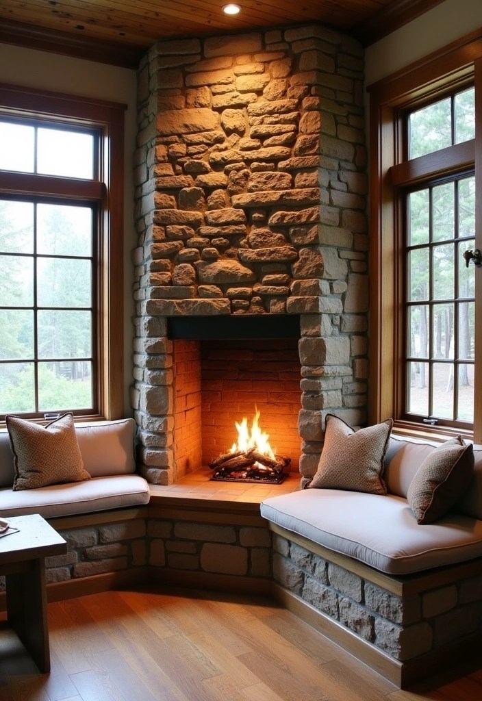 14 Genius Fireplace Layouts That Will Make Your Living Room the Coziest Spot! - 3. Corner Comfort