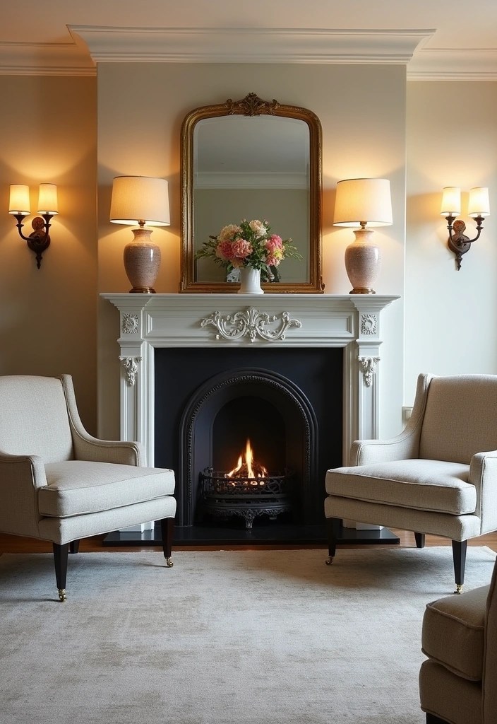 14 Genius Fireplace Layouts That Will Make Your Living Room the Coziest Spot! - 7. Symmetrical Splendor