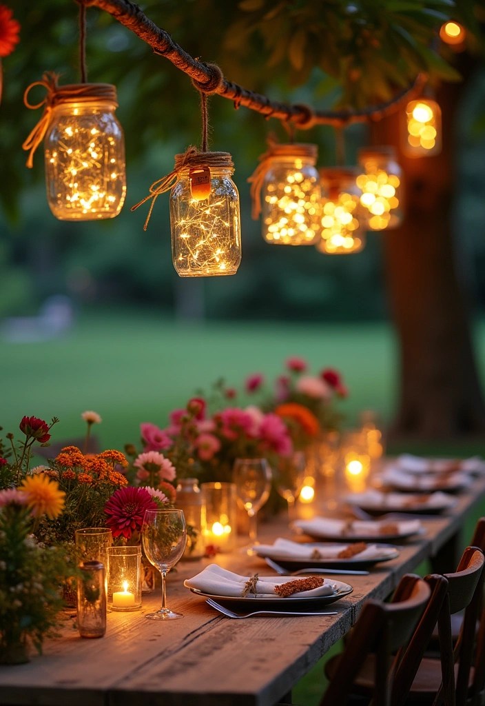 14 Magical Summer House Lighting Ideas That Will Make Your Evenings Enchanting! - 12. DIY Jar Lights