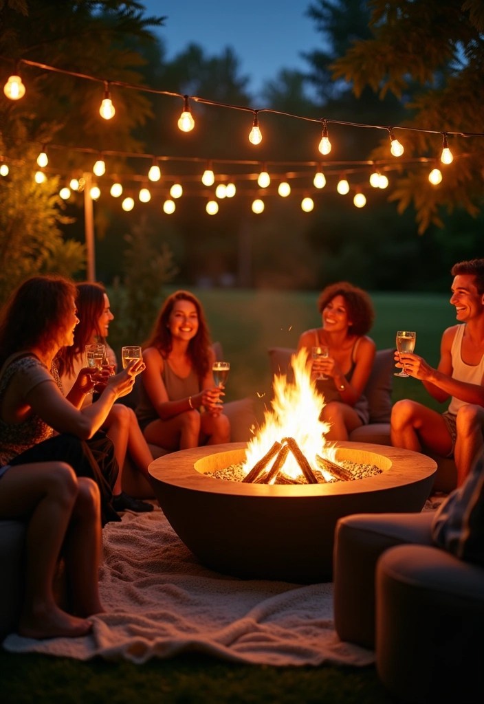 14 Magical Summer House Lighting Ideas That Will Make Your Evenings Enchanting! - 3. Cozy Fire Pits