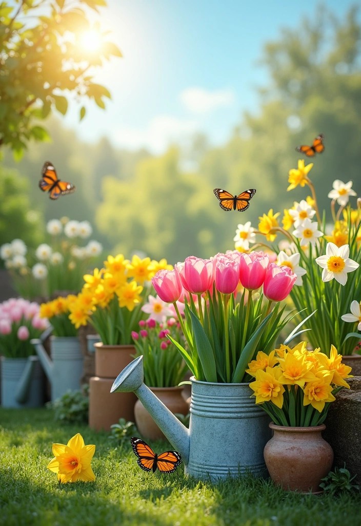 14 Seasonal Garden Decor Ideas That'll Bring Joy All Year Round (You’ll Love #6!) - 1. Spring Floral Arrangements