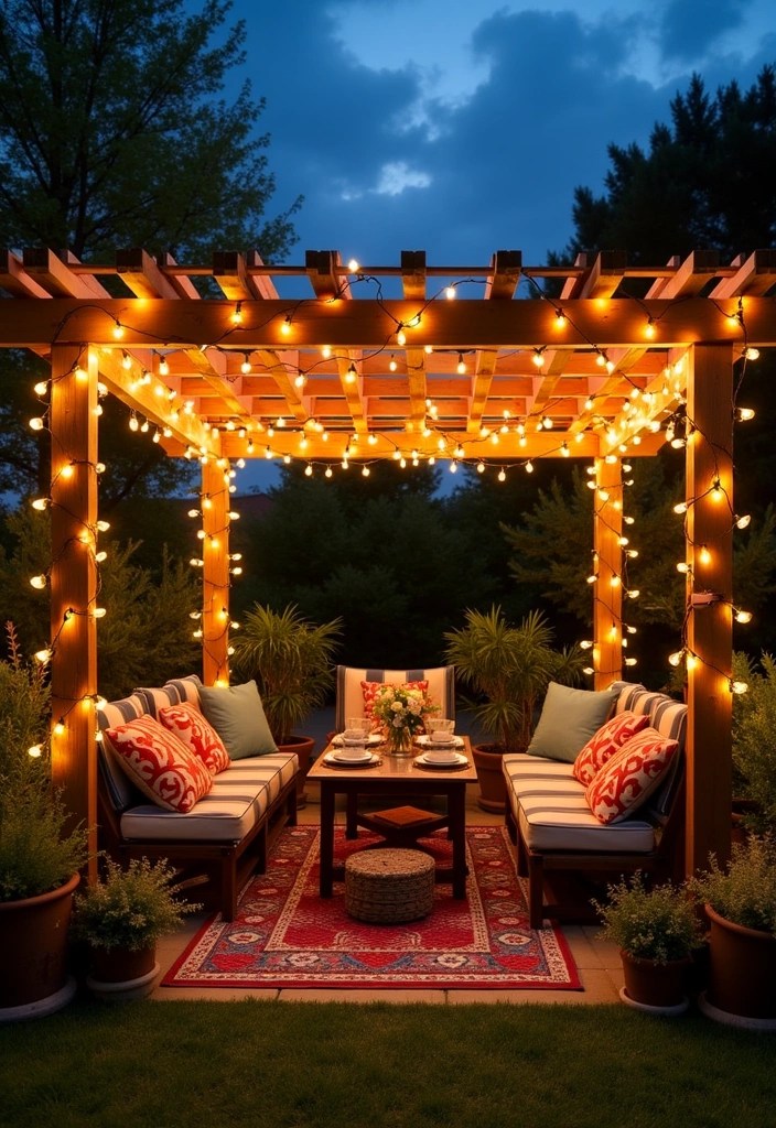 14 Seasonal Garden Decor Ideas That'll Bring Joy All Year Round (You’ll Love #6!) - 2. Summer String Lights
