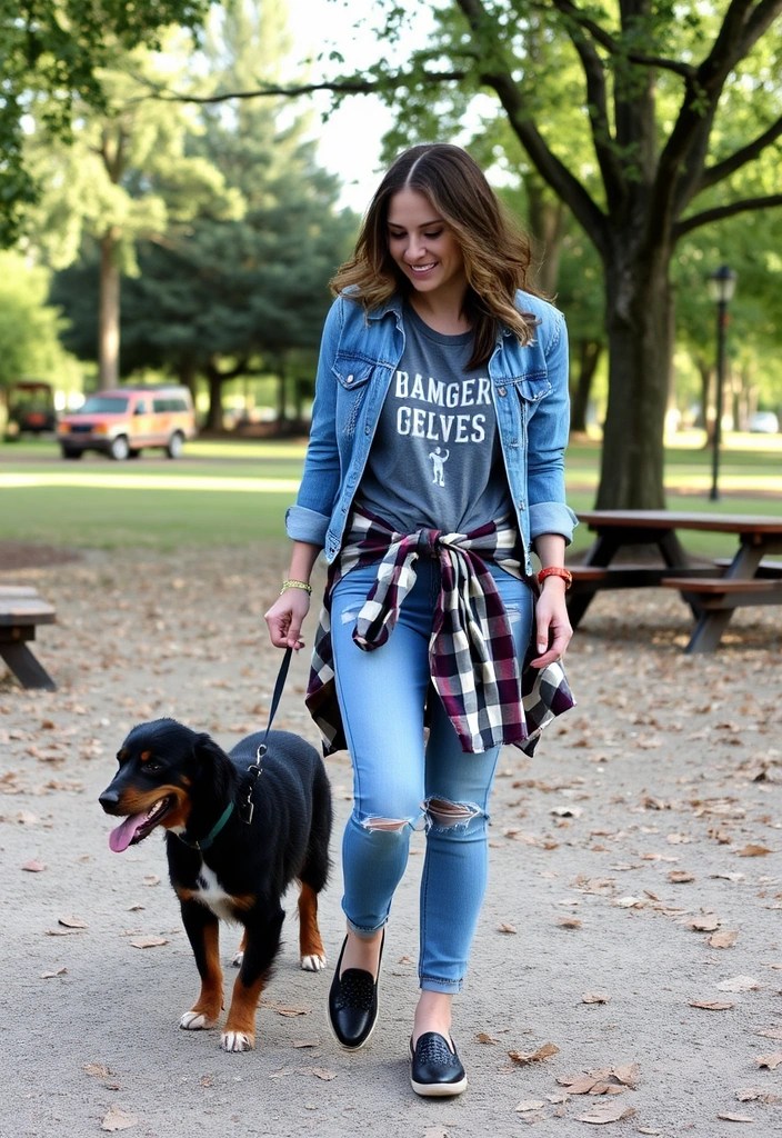 15 Casual Outfit Ideas That Will Have You Turning Heads (You Won't Believe #9!) - 5. Layered Look with a Denim Jacket