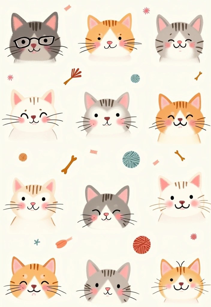15 Easy Doodle Art Ideas That Will Spark Your Creativity (You’ll Be Surprised by #9!) - 1. Cute Cat Faces