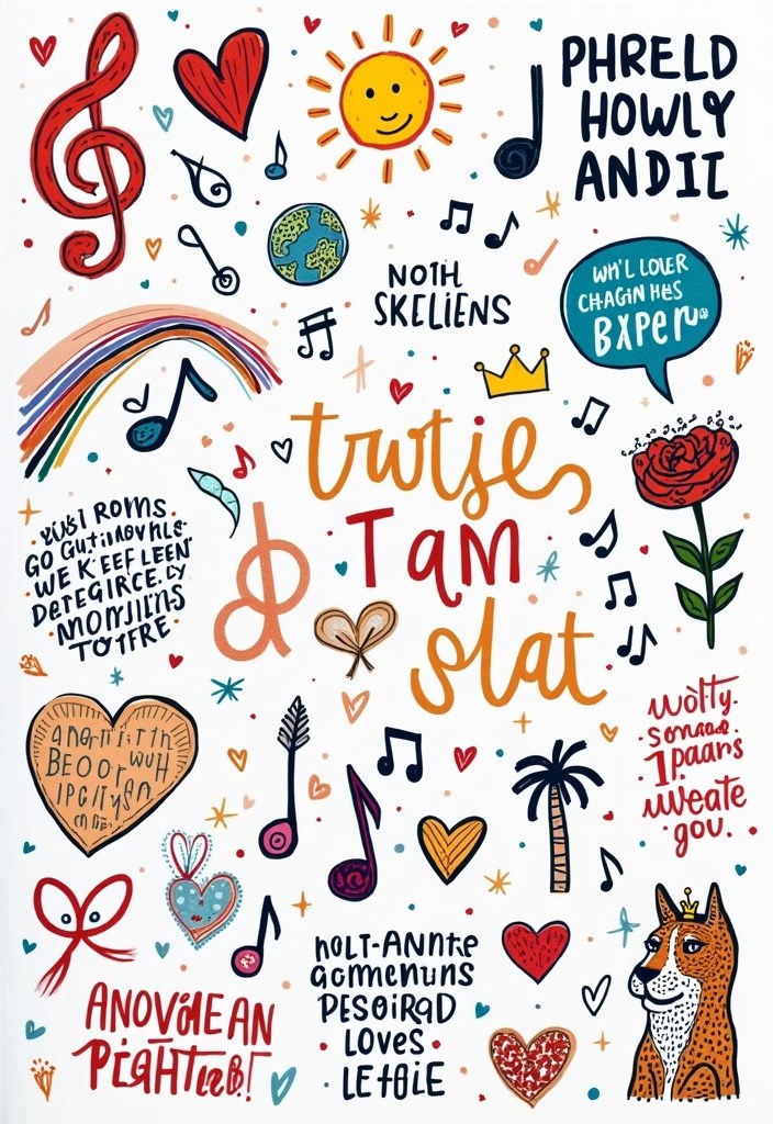 15 Easy Doodle Art Ideas That Will Spark Your Creativity (You’ll Be Surprised by #9!) - 15. Personalized Doodles