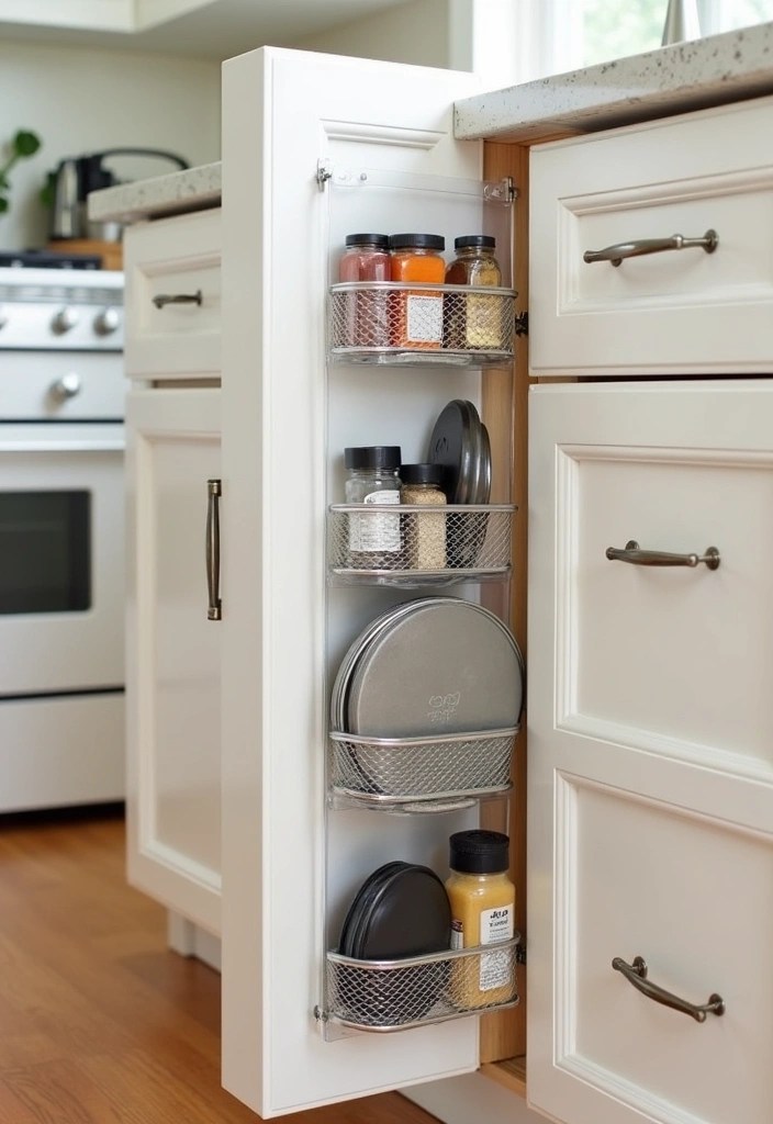 15 Genius Kitchen Storage Ideas That'll Make You Say 'Why Didn't I Think of That?!' - 12. Cabinet Door Organizers