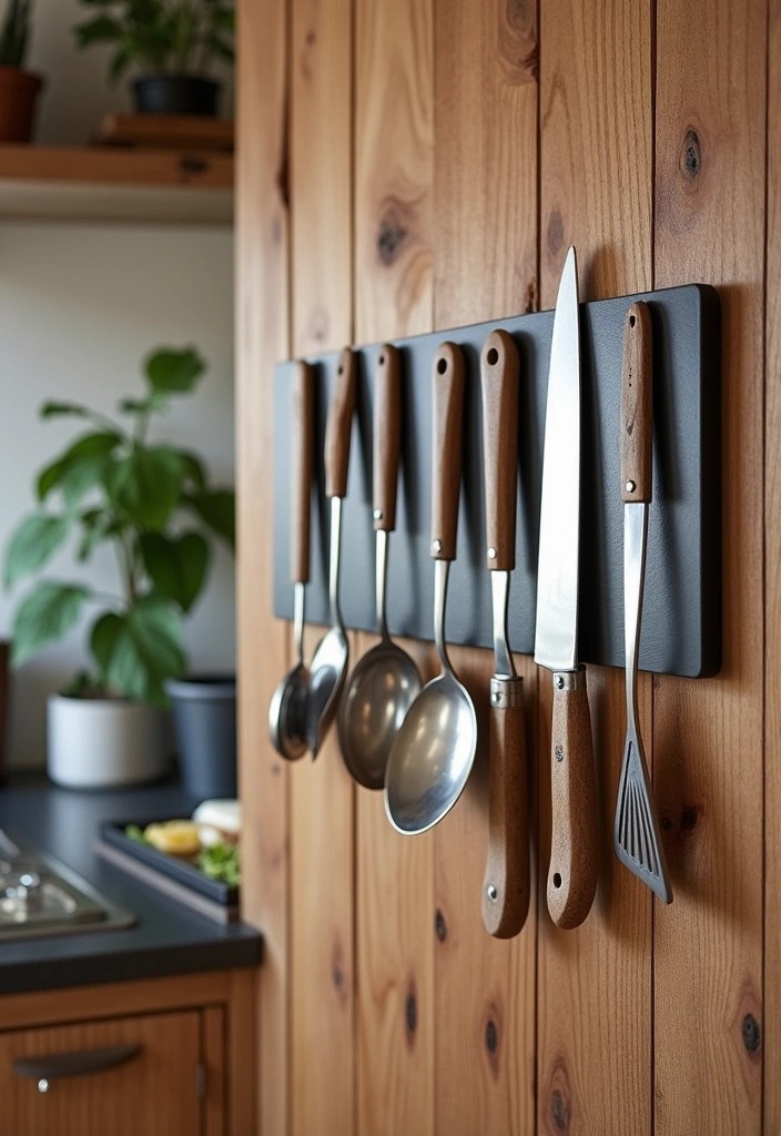 15 Genius Kitchen Storage Ideas That'll Make You Say 'Why Didn't I Think of That?!' - 3. Magnetic Strips for Utensils