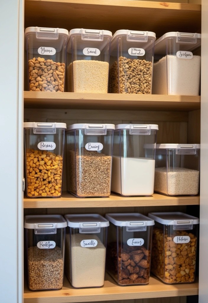 15 Genius Kitchen Storage Ideas That'll Make You Say 'Why Didn't I Think of That?!' - 5. Clear Storage Bins