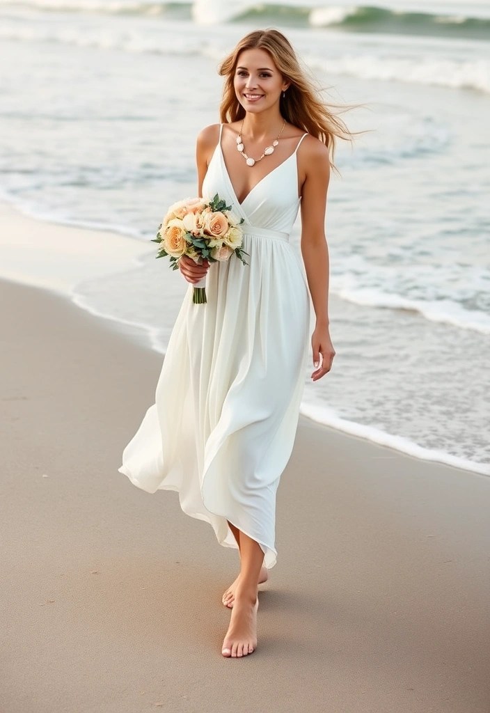 15 Gorgeous Boho Wedding Dresses That Will Make You Want to Say 'I Do' Today! - 10. The Beachy Breeze