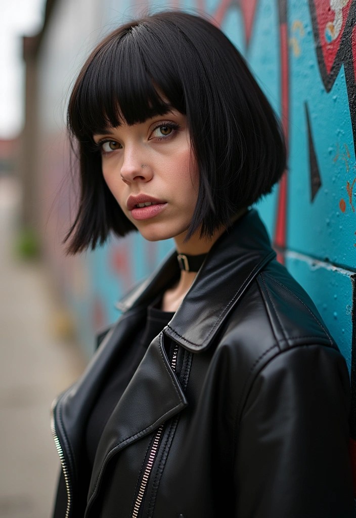 15 Trendy Medium Hair Cuts That Will Instantly Upgrade Your Look (You Won't Believe #7!) - 4. Blunt Cut with Fringe