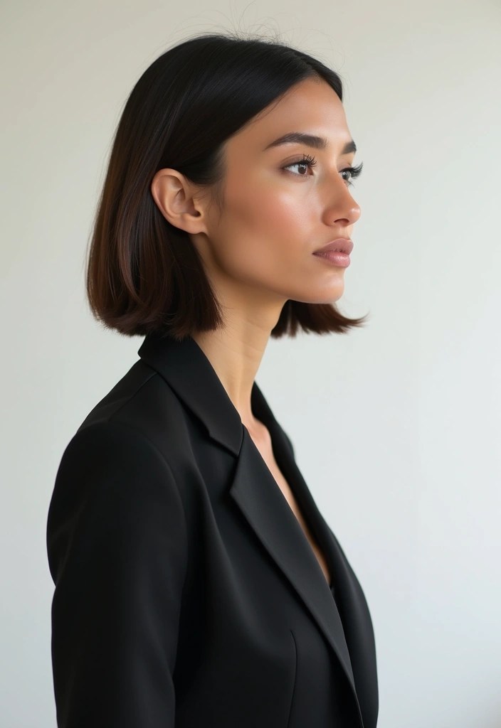 15 Trendy Medium Hair Cuts That Will Instantly Upgrade Your Look (You Won't Believe #7!) - 8. Mid-Length Blunt Lob